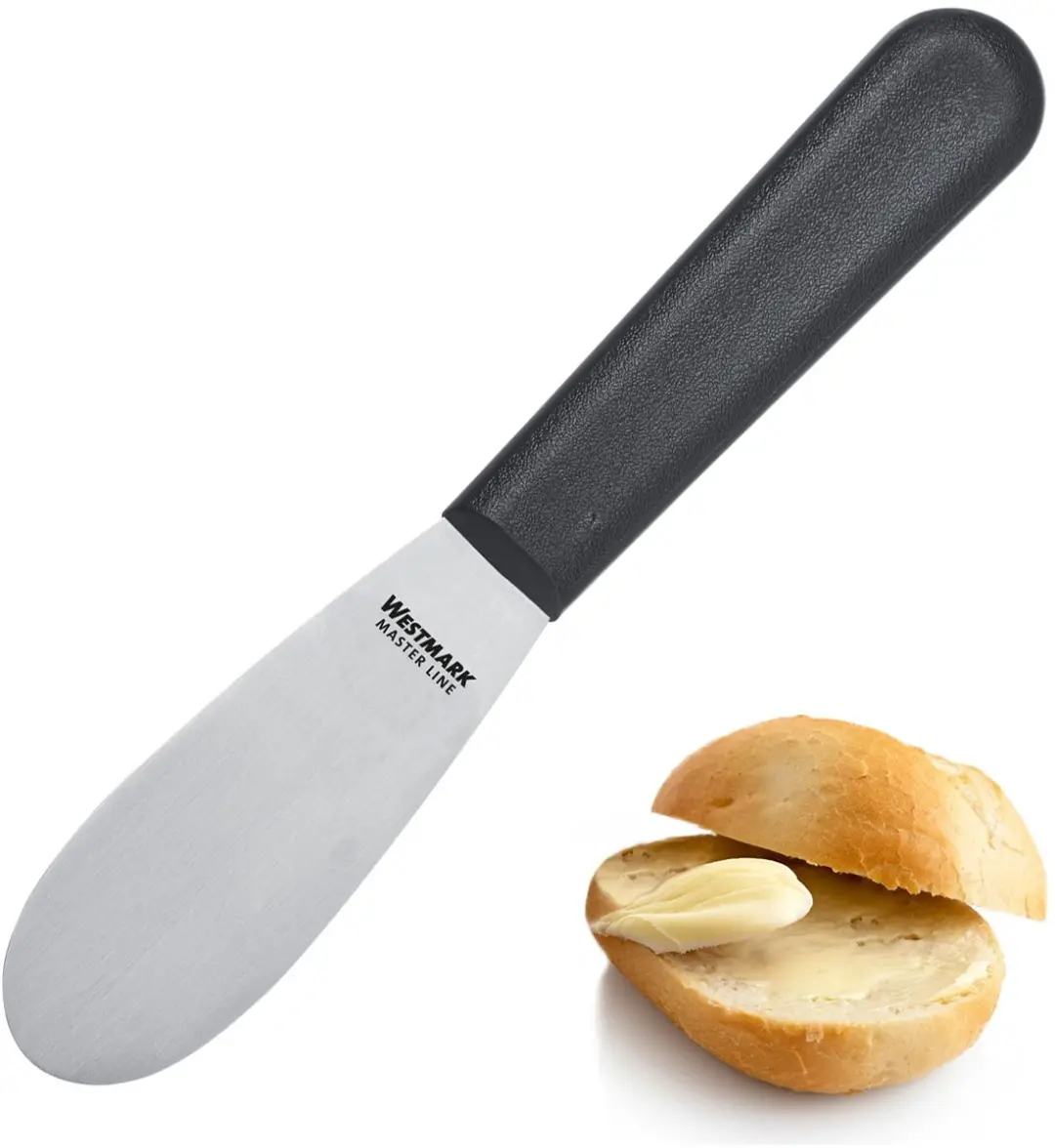 Westmark Master Line Botermes 18,5cm - RVS - Zwart/Zilver
