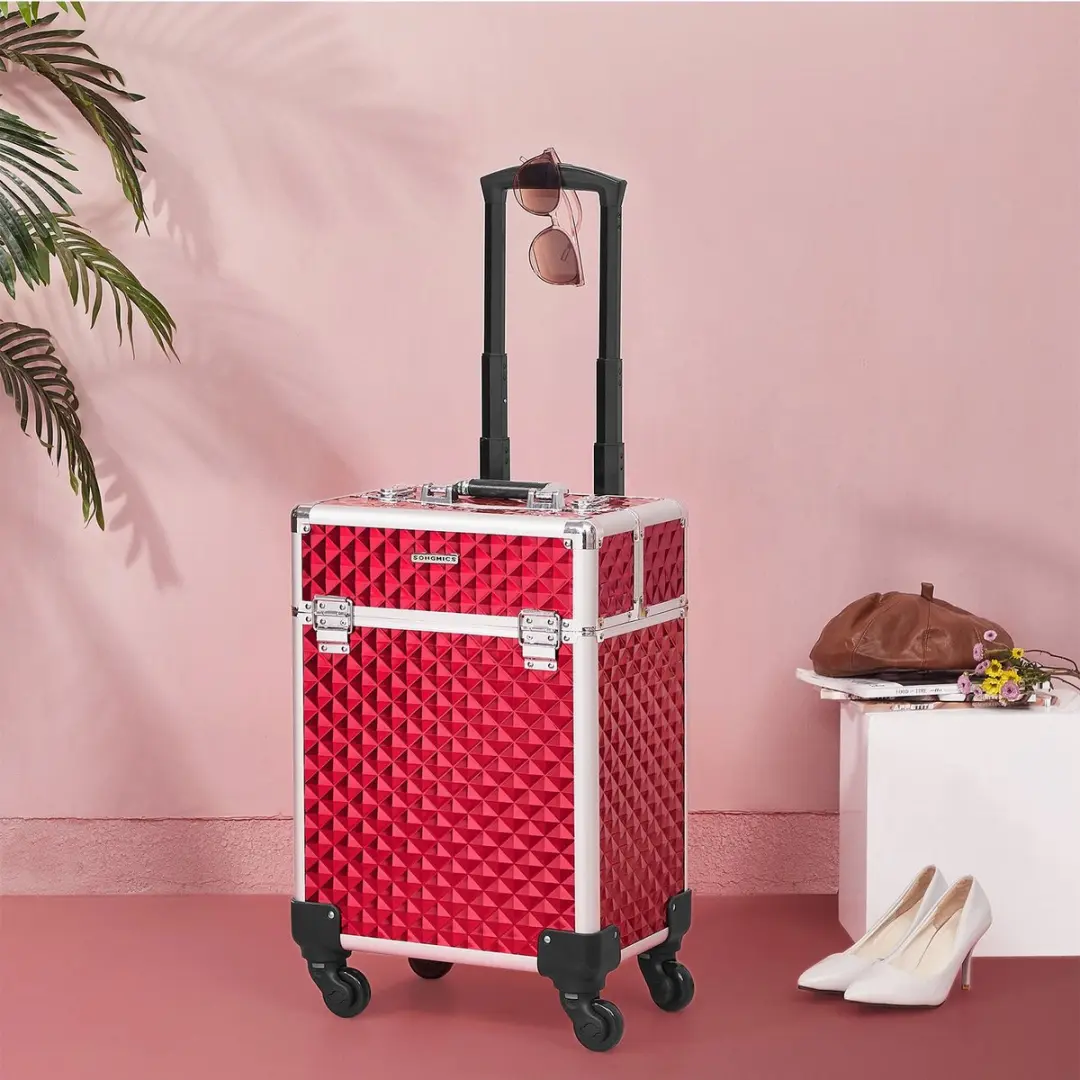Songmics Cosmetica Trolley JHZ013B01 - 4 Vakken - Zwart