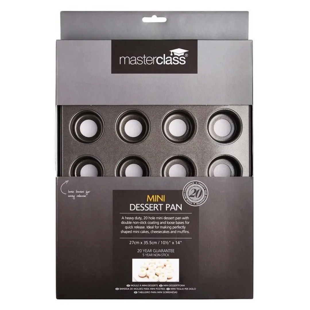 MasterClass Mini Taartvorm 35cm - 20 Gaten - Zwart