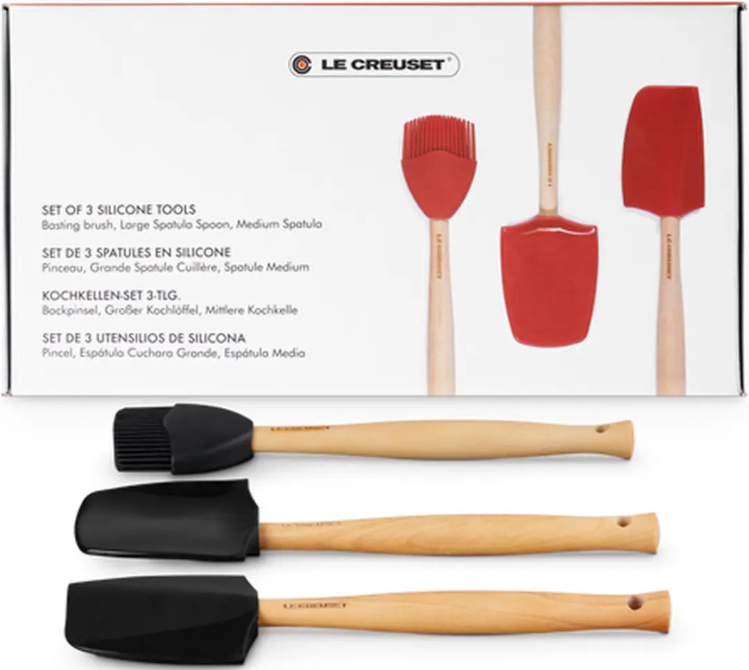 Le Creuset Spatelset 3-delig - Zwart