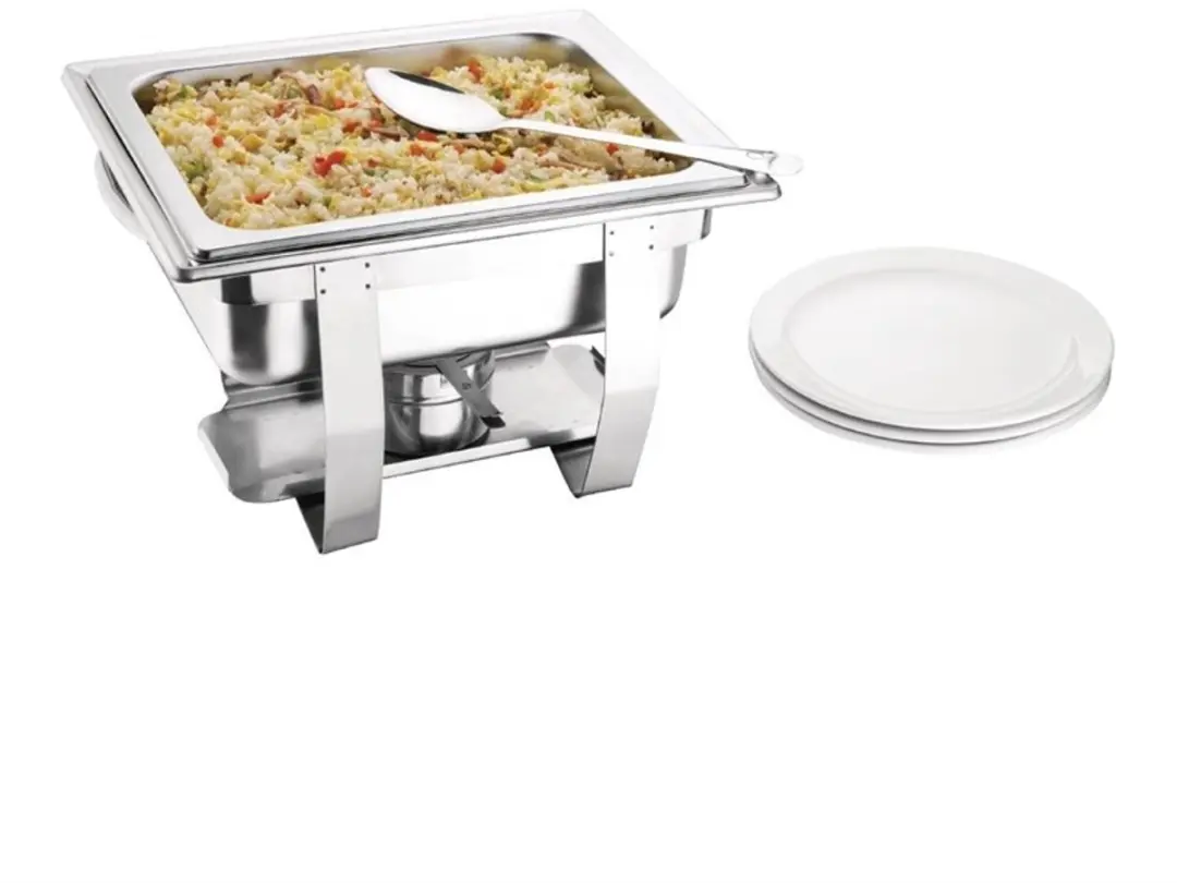 Olympia Milan Chafing Dish Set GN 1/2 - Zilver
