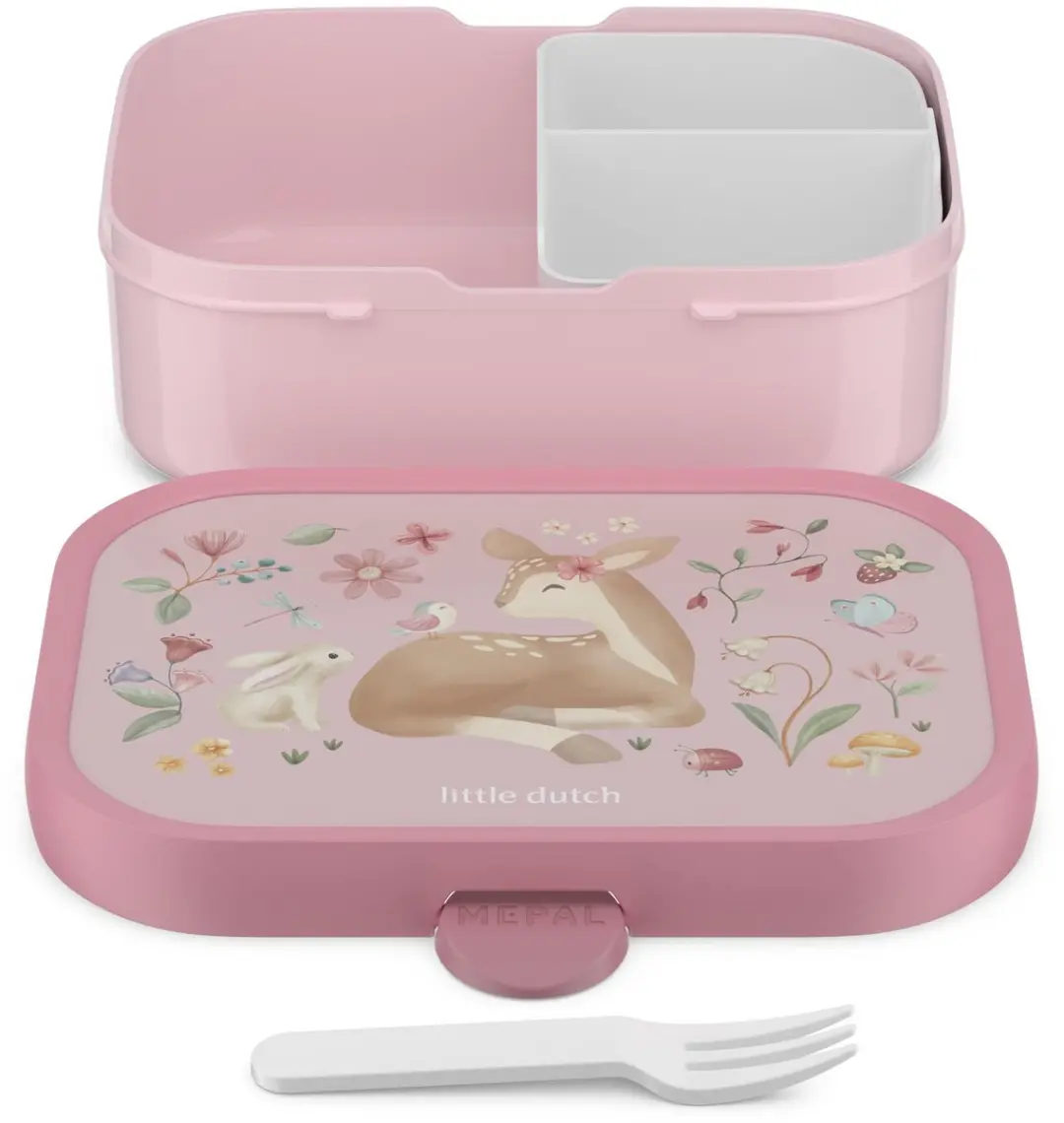 Mepal Campus Little Dutch Lunchbox 750ml - 3 Vakken - Fairy Garden