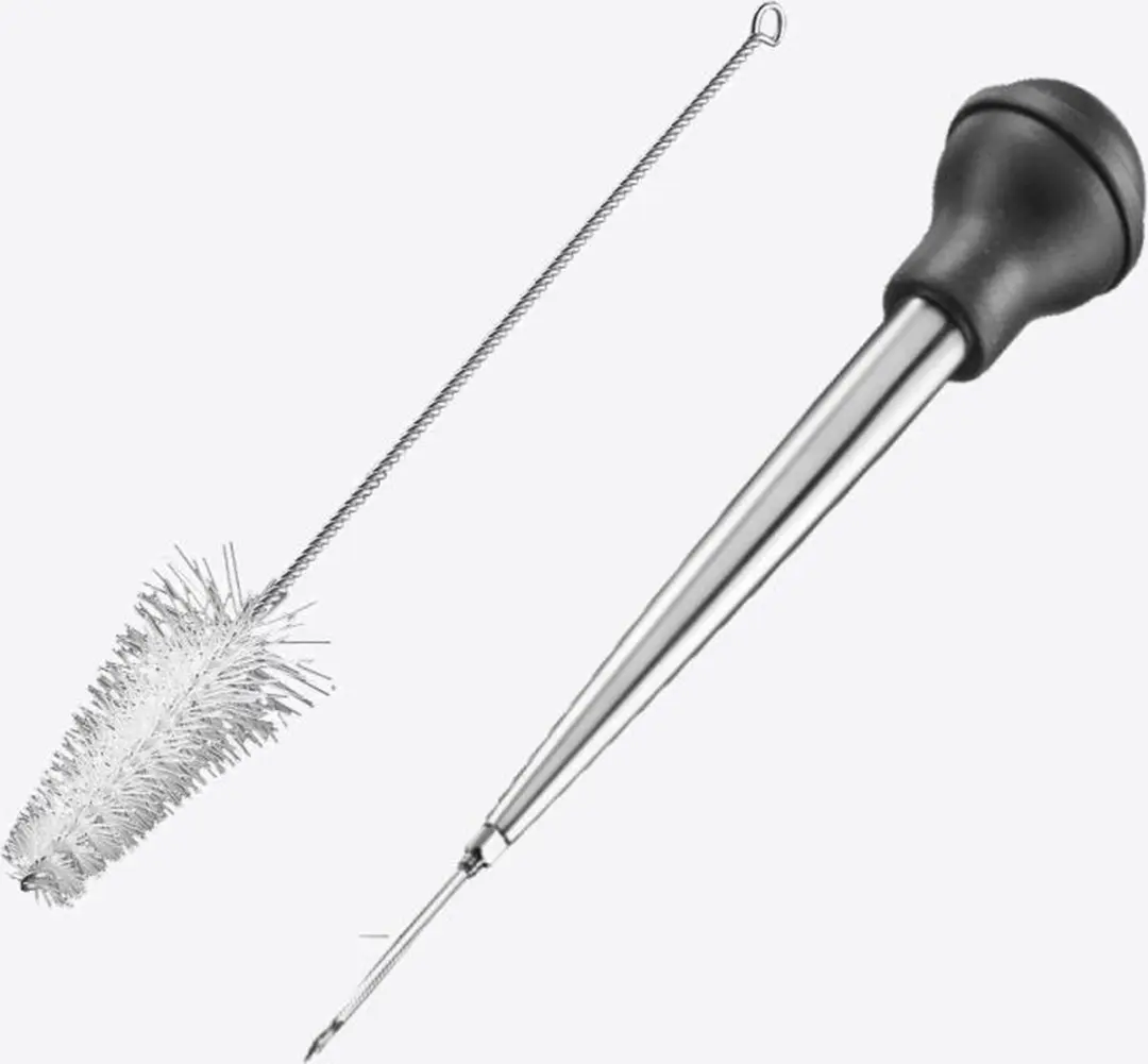 Westmark 3-delige Vleessapinjectorset 61402260 - Zilver/Zwart