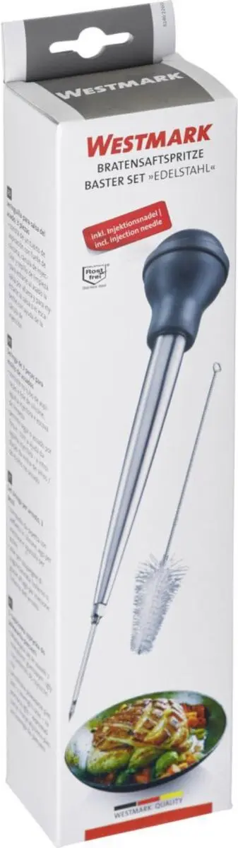 Westmark 3-delige Vleessapinjectorset 61402260 - Zilver/Zwart