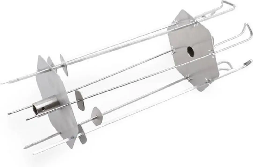 The Bastard Rotisserie Skewer Rack - 6 Stuks Zilver