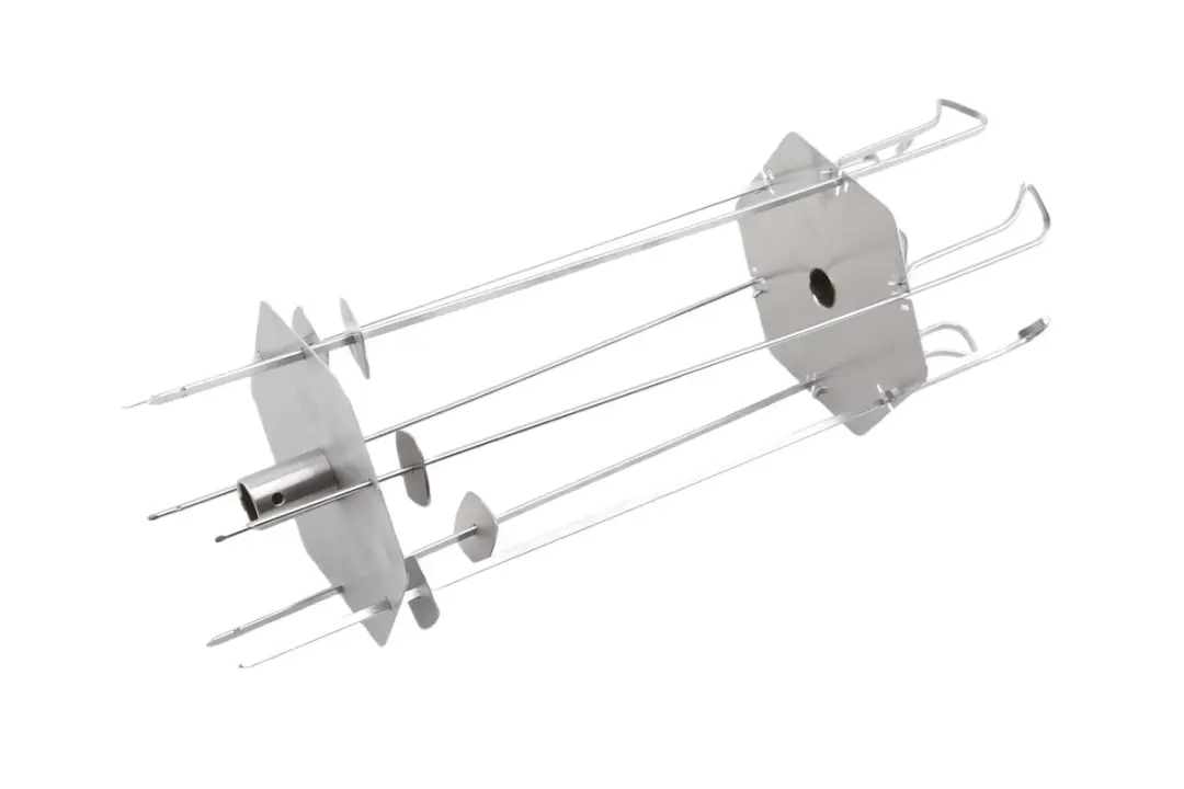 The Bastard Rotisserie Skewer Rack - 6 Stuks Zilver