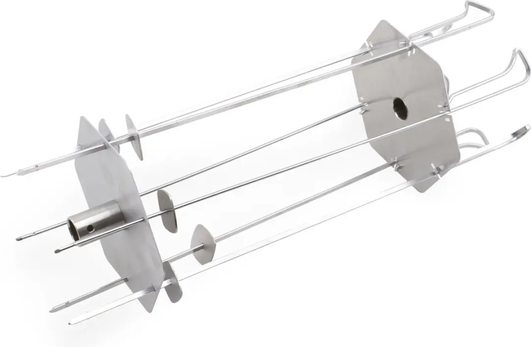 The Bastard Rotisserie Skewer Rack - 6 Stuks Zilver