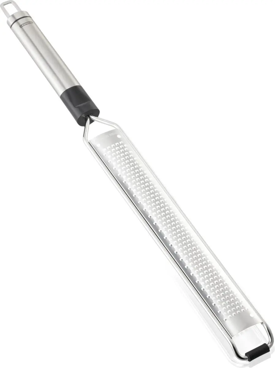 Leifheit Proline Handrasp Microcut Fijn RVS - Grijs/Zwart