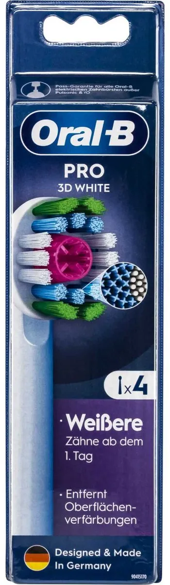 Oral-B Pro 3D Wit 4 Stuks - 8006540860960
