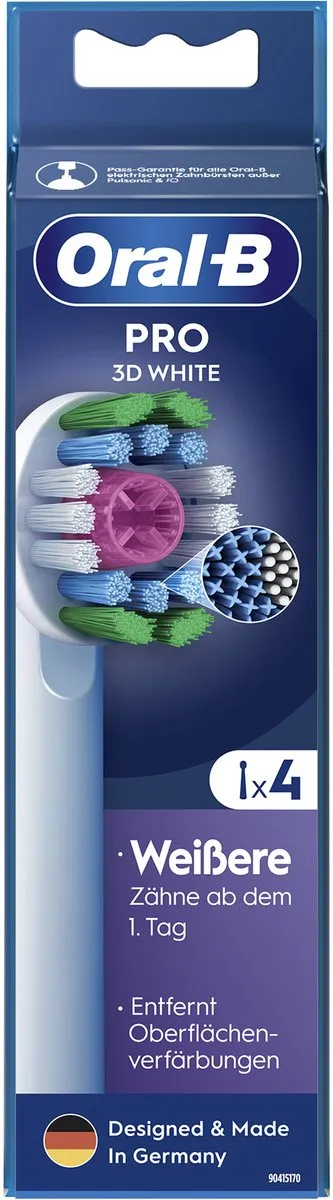 Oral-B Pro 3D Wit 4 Stuks - 8006540860960