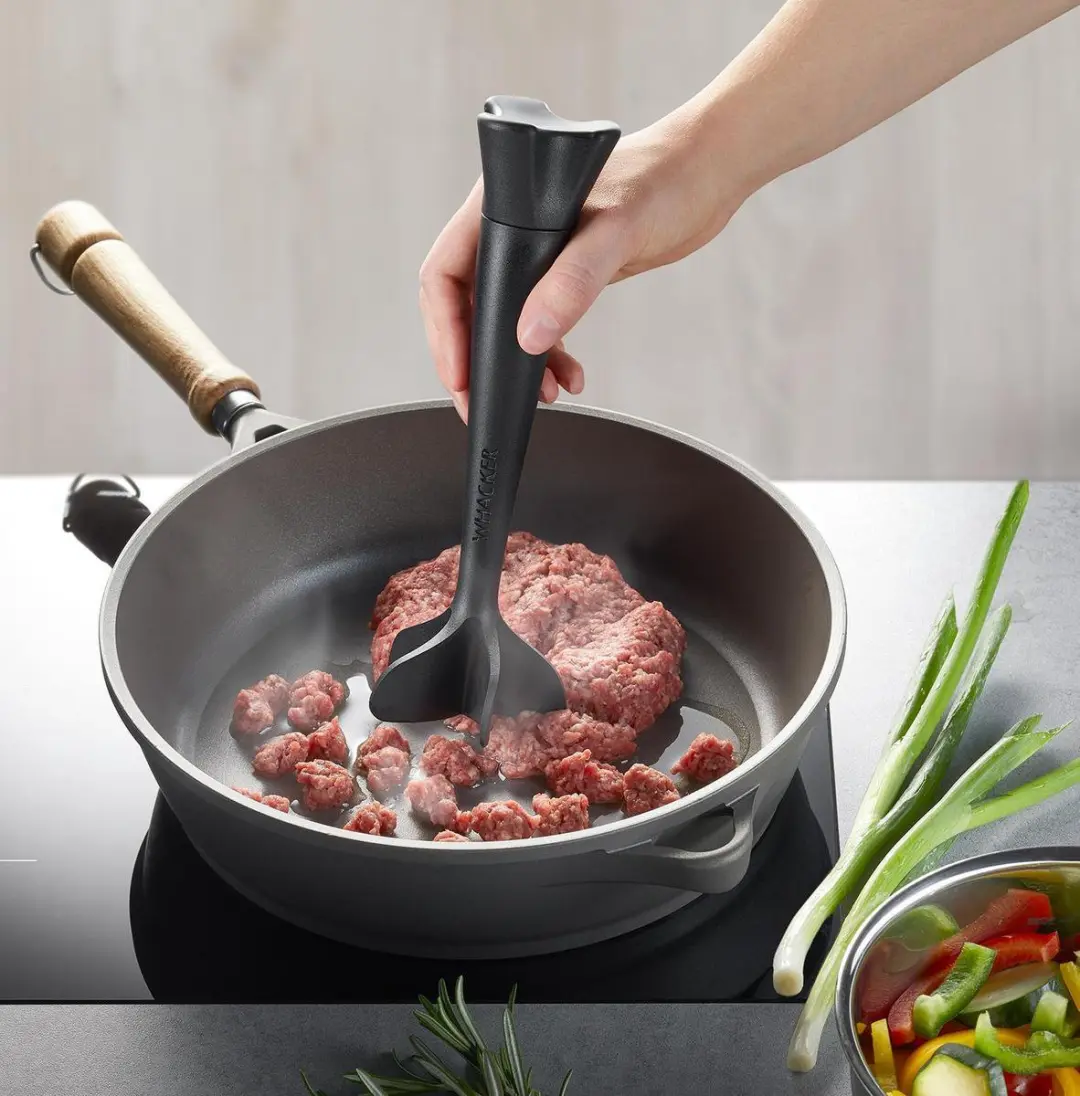 GEFU Whacker Gehaktstamper 14761 - Zwart