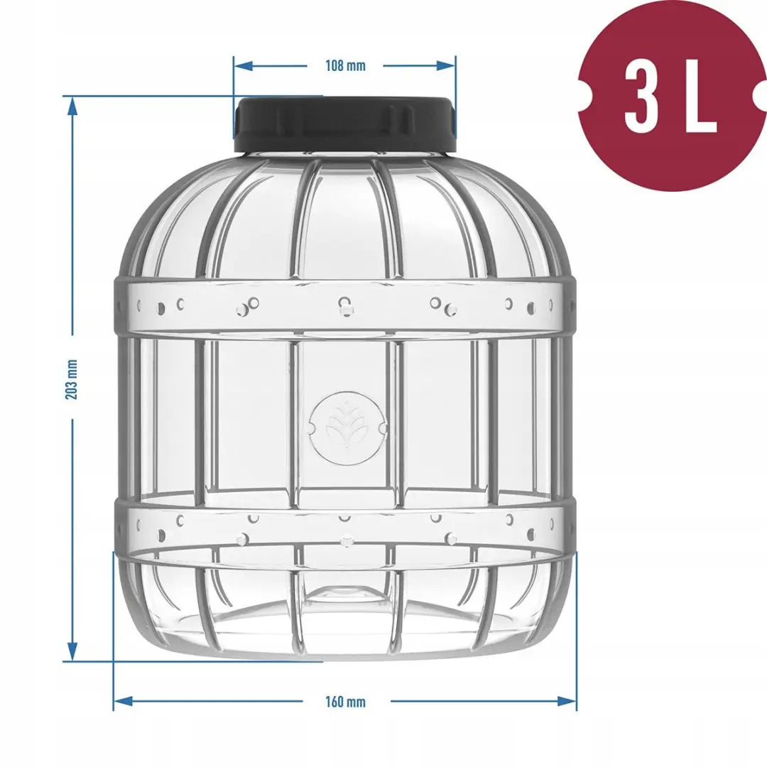 Browin Serie Plastic Inmaakpot 3L - BPA-vrij