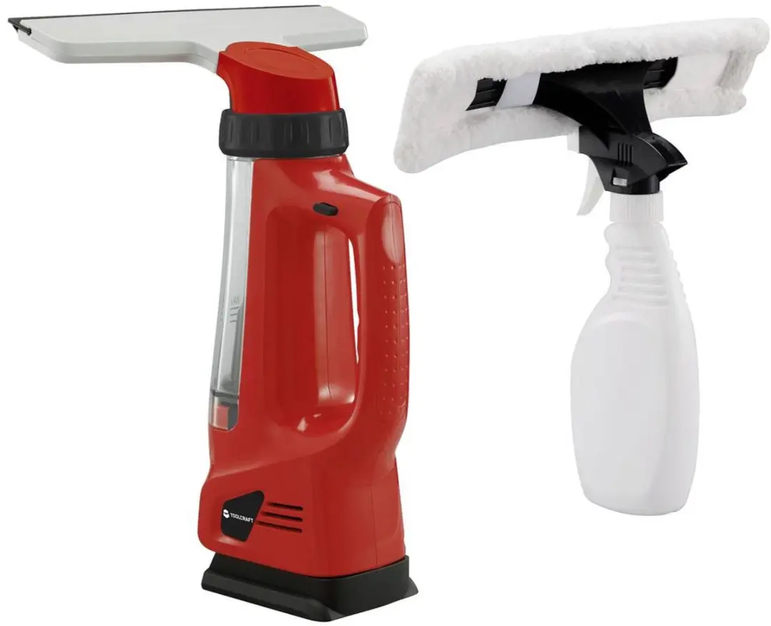 TOOLCRAFT CWC-L0120 Raamzuiger - Zwart/Rood