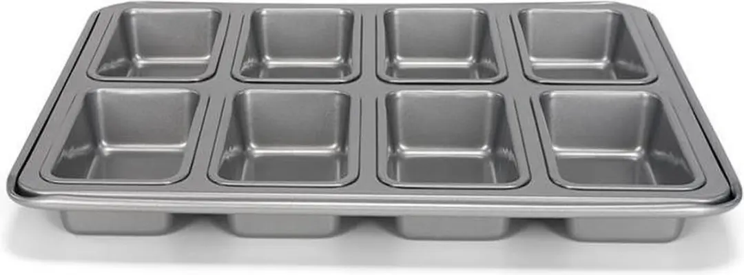 Patisse Mini Broodvorm 8-vaks - Zilver