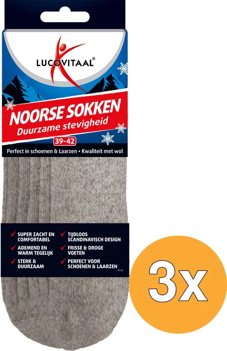 Lucovitaal Noorse Sokken 39-42