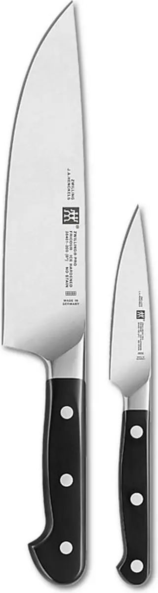 Zwilling Pro 2-delige messenset 38430-003-0 - Koksmes & Groentemes - Zwart