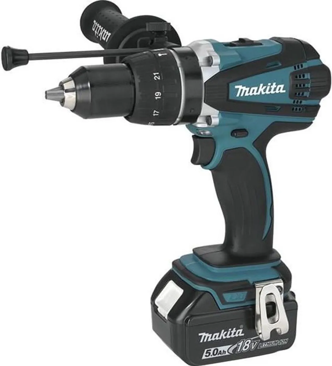 Makita DHP458RTJ Klopboor-/schroefmachine - 2x 5.0Ah accu - 21 standen