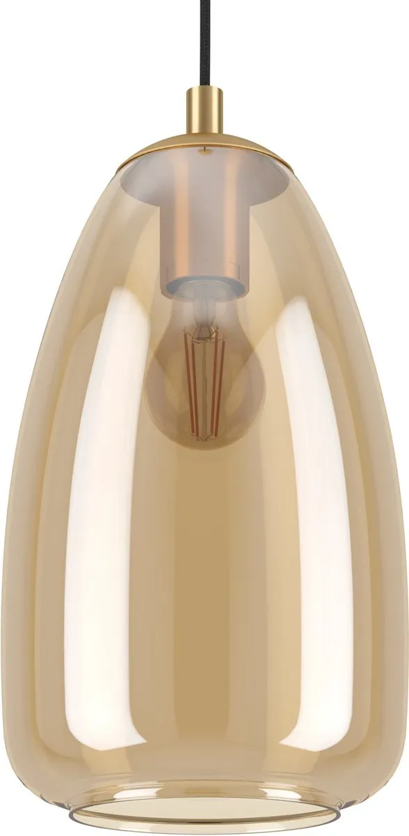 Eglo Alobrase Hanglamp E27 - 4x Amber - Koper