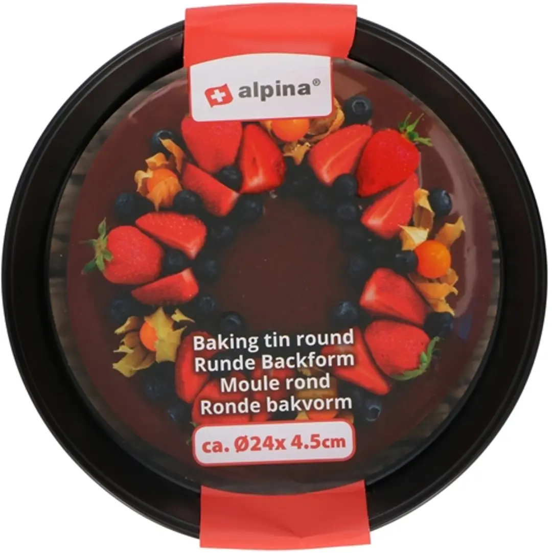 Alpina Baking Tin 24cm - Zwart