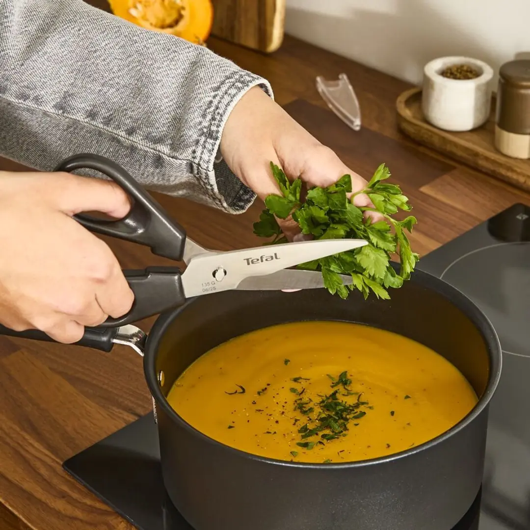 Tefal Ingenio Plus Keukenschaar - Zwart/Zilver/Rood - afbeelding 3 van 6