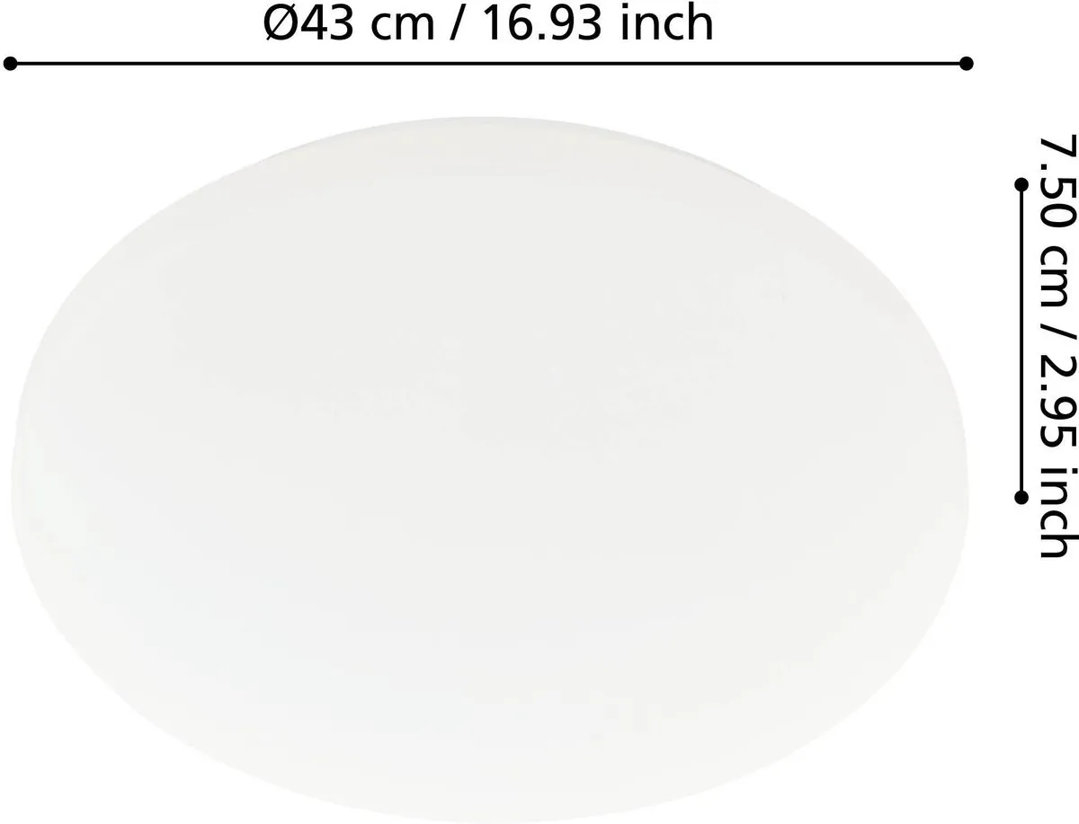 Eglo Approdo Plafondlamp LED - Ø43cm - Wit