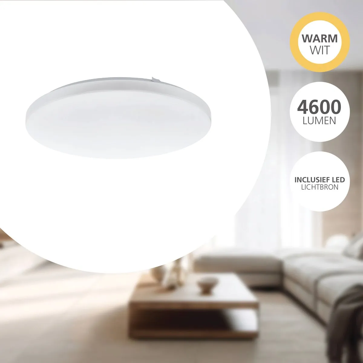 Eglo Approdo Plafondlamp LED - Ø43cm - Wit