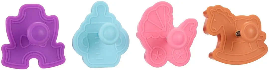 Ibili Baby Koekjesvormset 4-delig - Veelkleurig