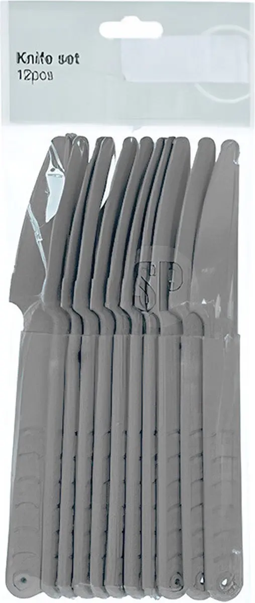 Excellent Houseware Messen Set 10-delig - 18cm - Grijs