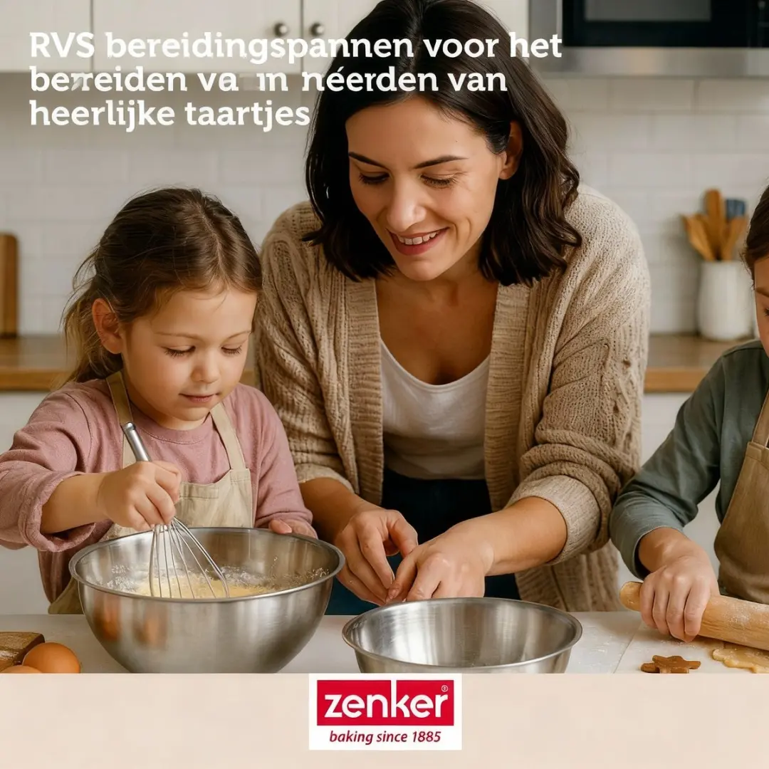 Zenker Bakkerset Mini Cakevorm 16cm - 2 Kommen + Maatbeker