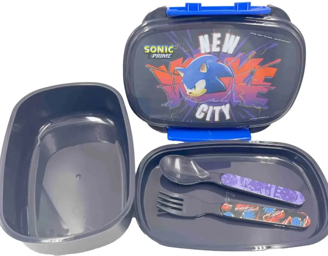 Sonic the Hedgehog Sandwichdoos met Bestekset - 0,45L - 5-delig - Multi