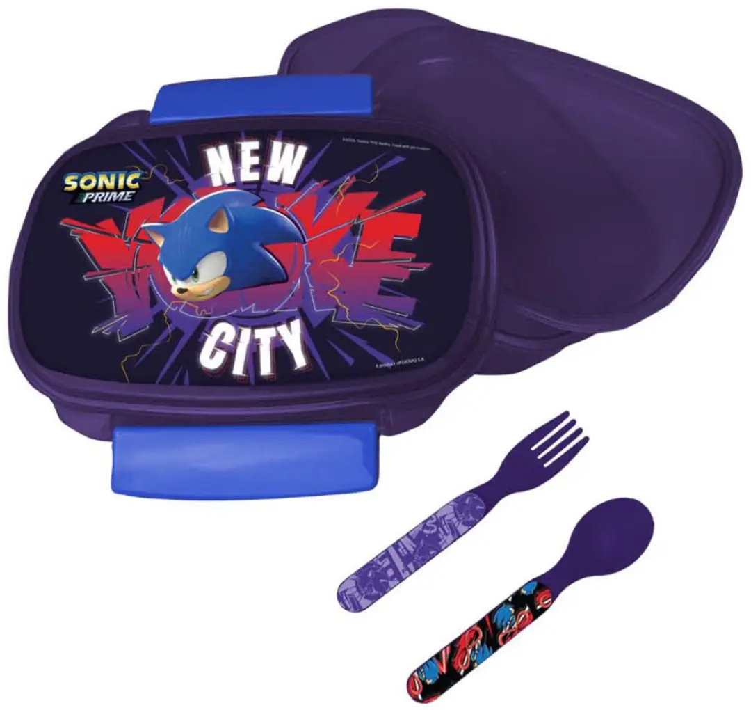 Sonic the Hedgehog Sandwichdoos met Bestekset
