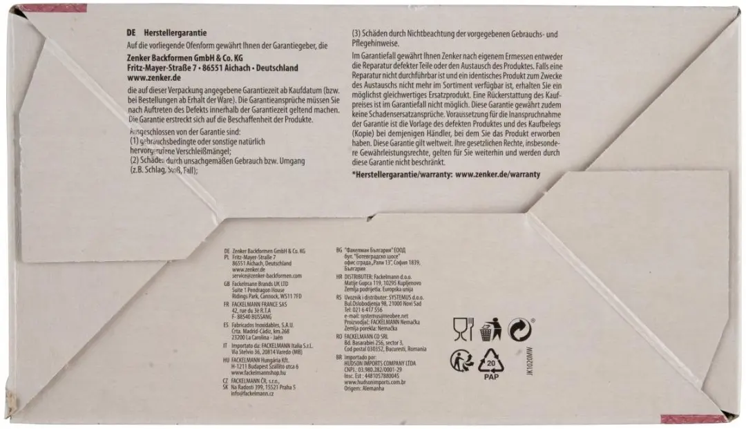 Zenker Special Countries Panettonevormen Set 2x 18cm - Zwart
