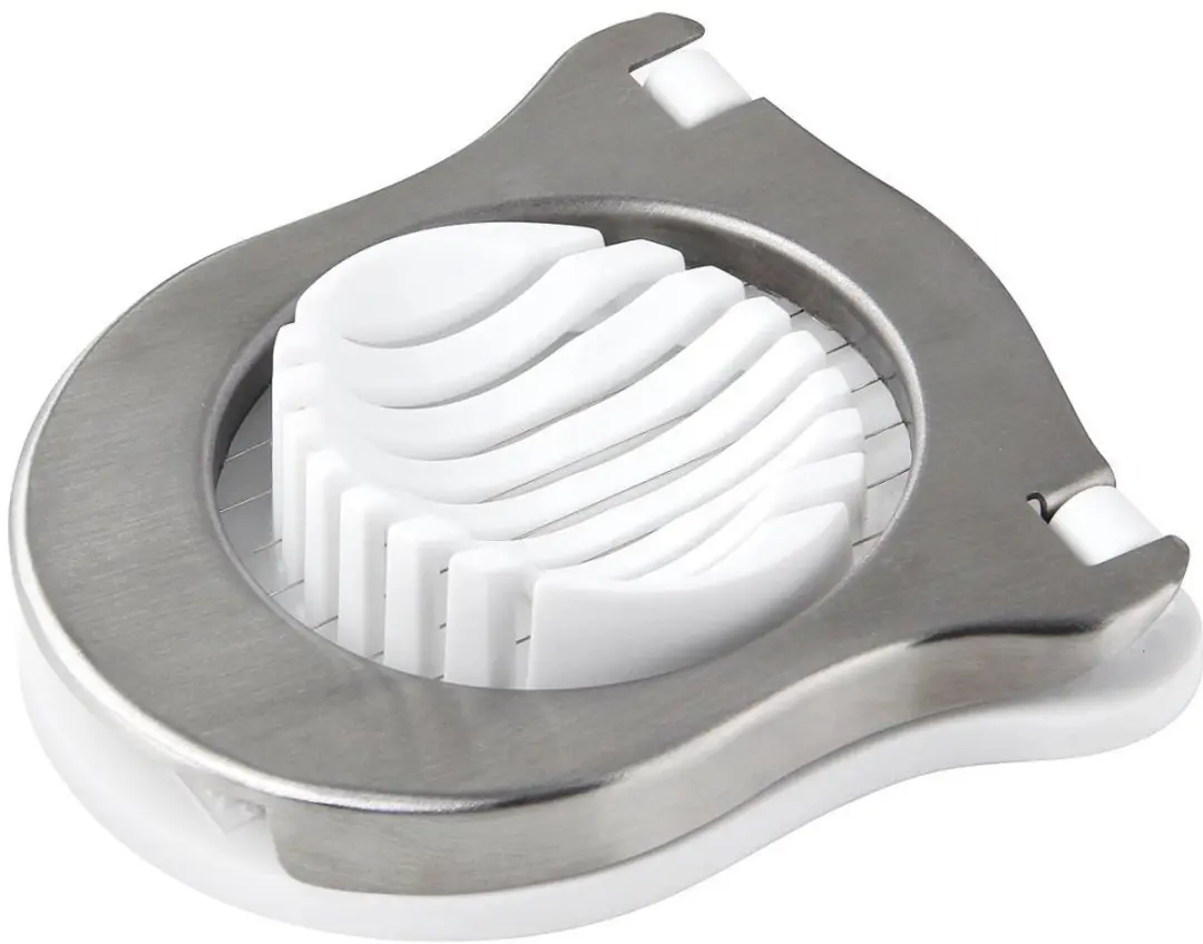 Fackelmann Basic Eierknipper - Wit/Grijs