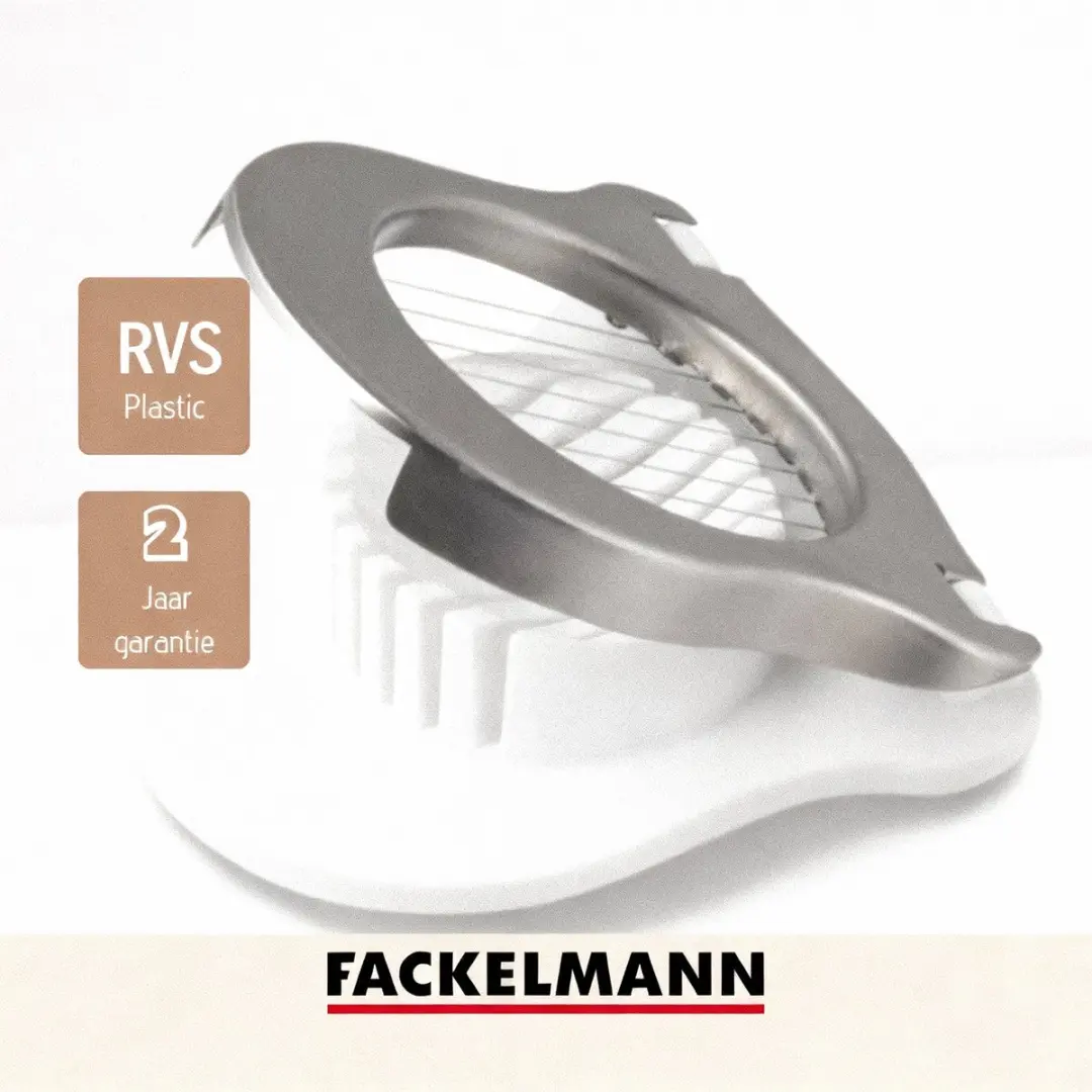 Fackelmann Basic Eierknipper - Wit/Grijs