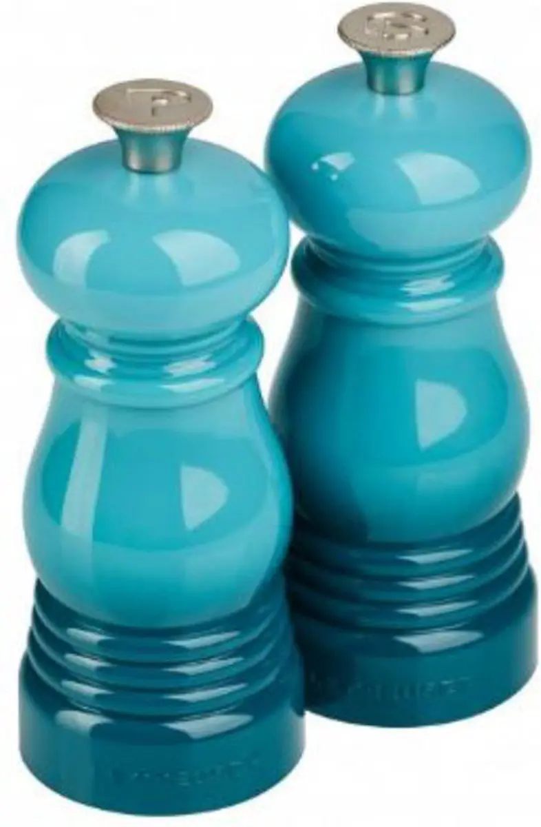Le Creuset Mini Peper- en Zoutset Caribbean Blue
