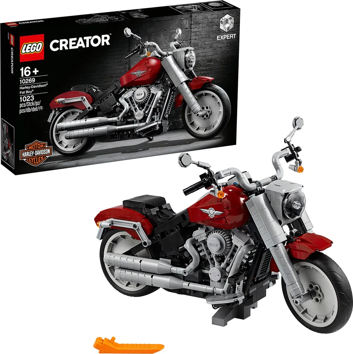 LEGO Creator Expert Harley-Davidson Fat Boy 10269 - 1023 Stenen - Zwart