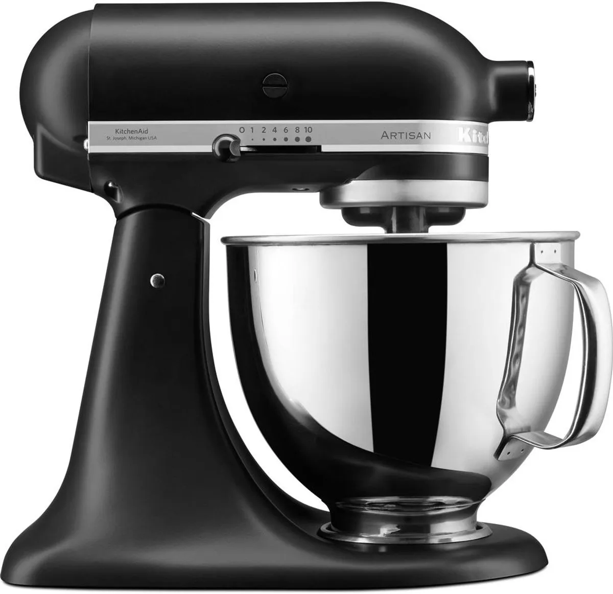 KitchenAid Artisan 5KSM125EBM Keukenmachine 4,8L - Mat zwart