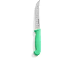 HENDI Universeelmes Gekarteld 205mm - Groen HACCP Heft