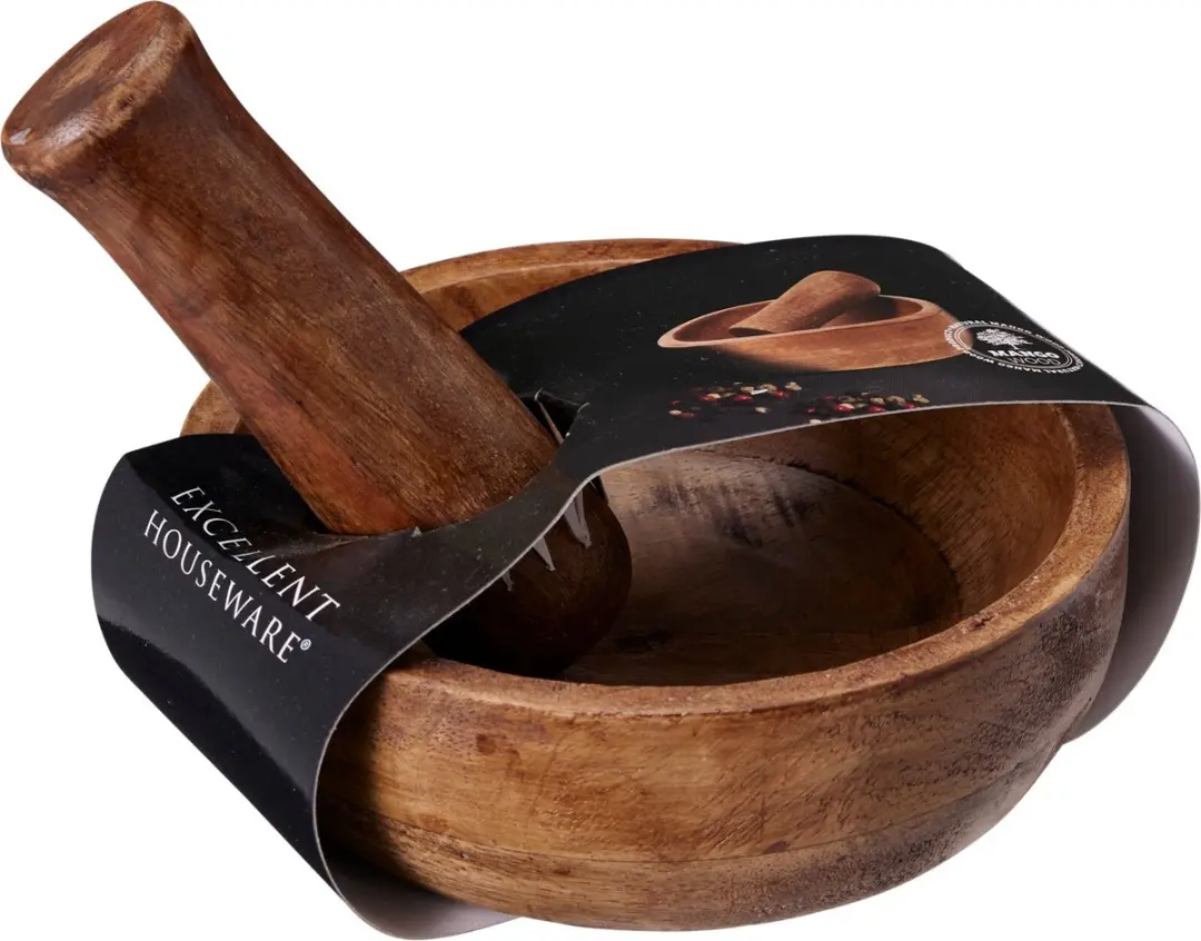 Excellent Houseware Mangohout Vijzel 15cm
