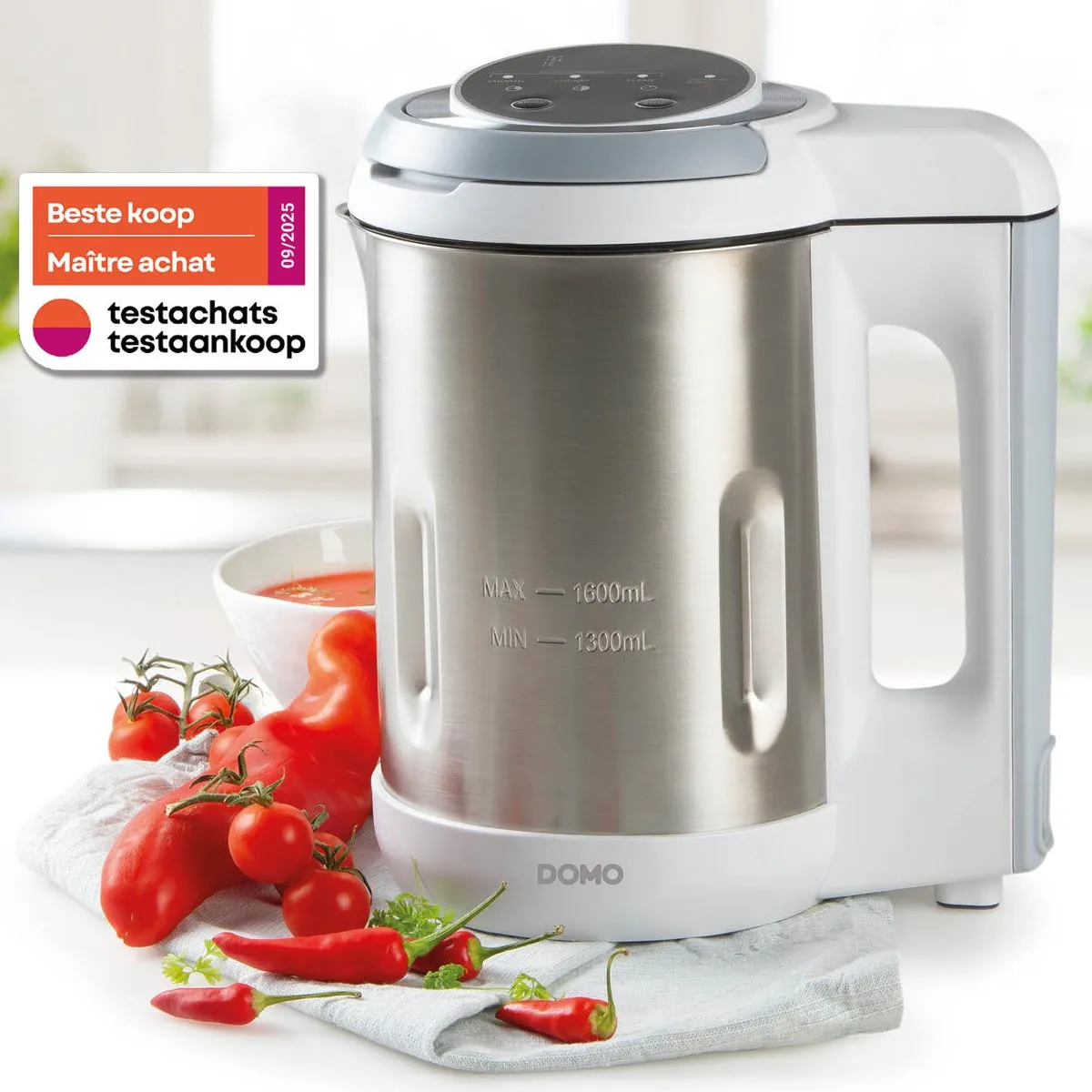 Domo DO737BL Soepmaker 1000W - 1,6L - 4 Programma's