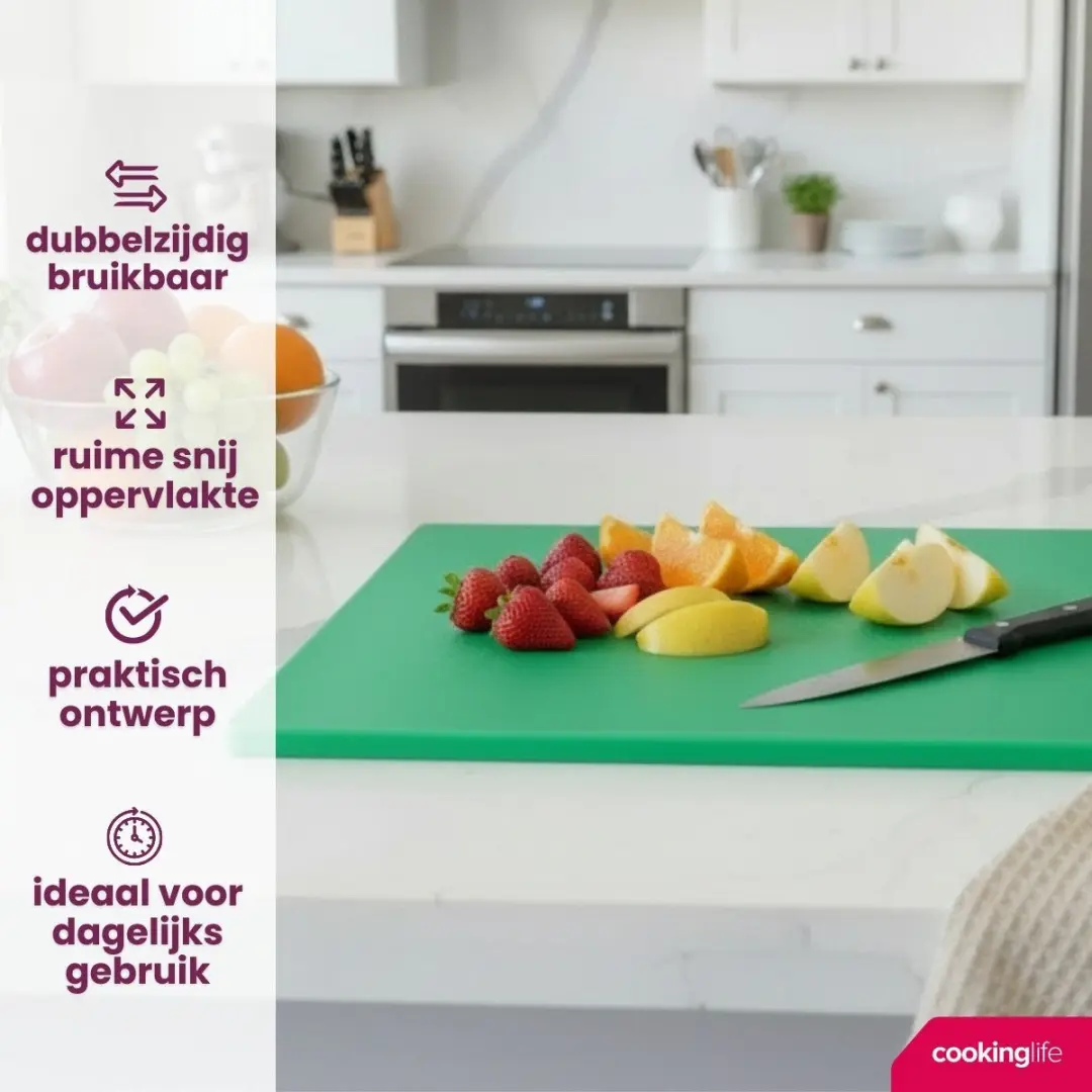 Cookinglife HACCP Snijplank Groen 40x30cm