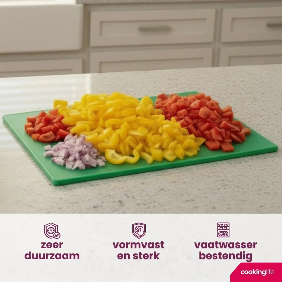 Cookinglife HACCP Snijplank Groen 40x30cm