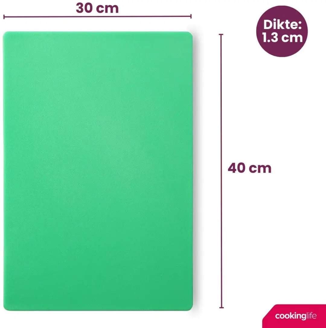 Cookinglife HACCP Snijplank Groen 40x30cm