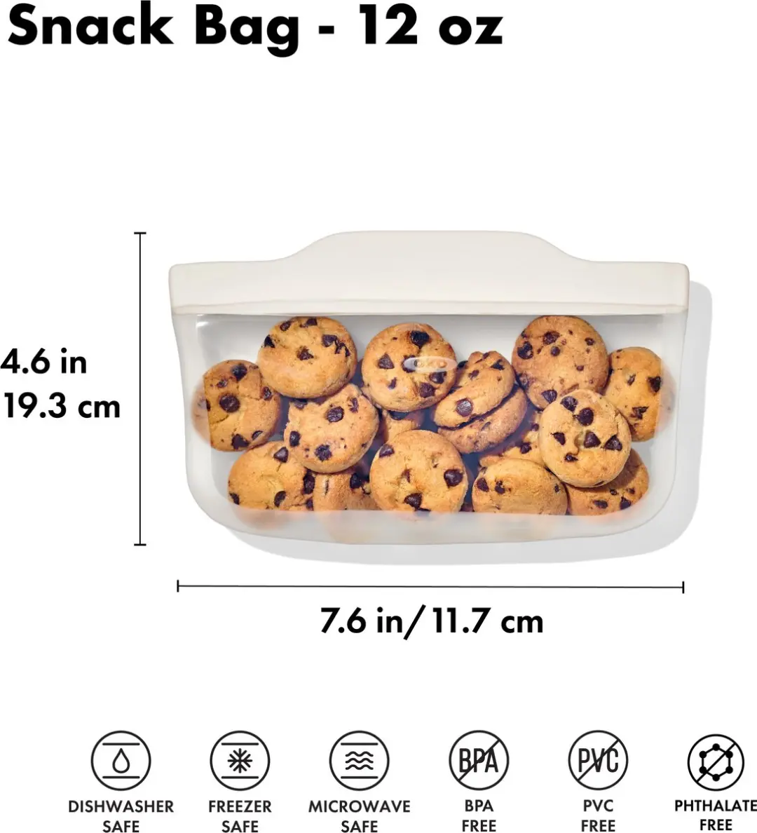 OXO Herbruikbare Snackzak 330ml - Siliconen