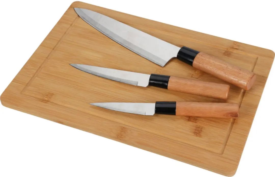 Excellent Houseware Messenset met Bamboe Snijplank