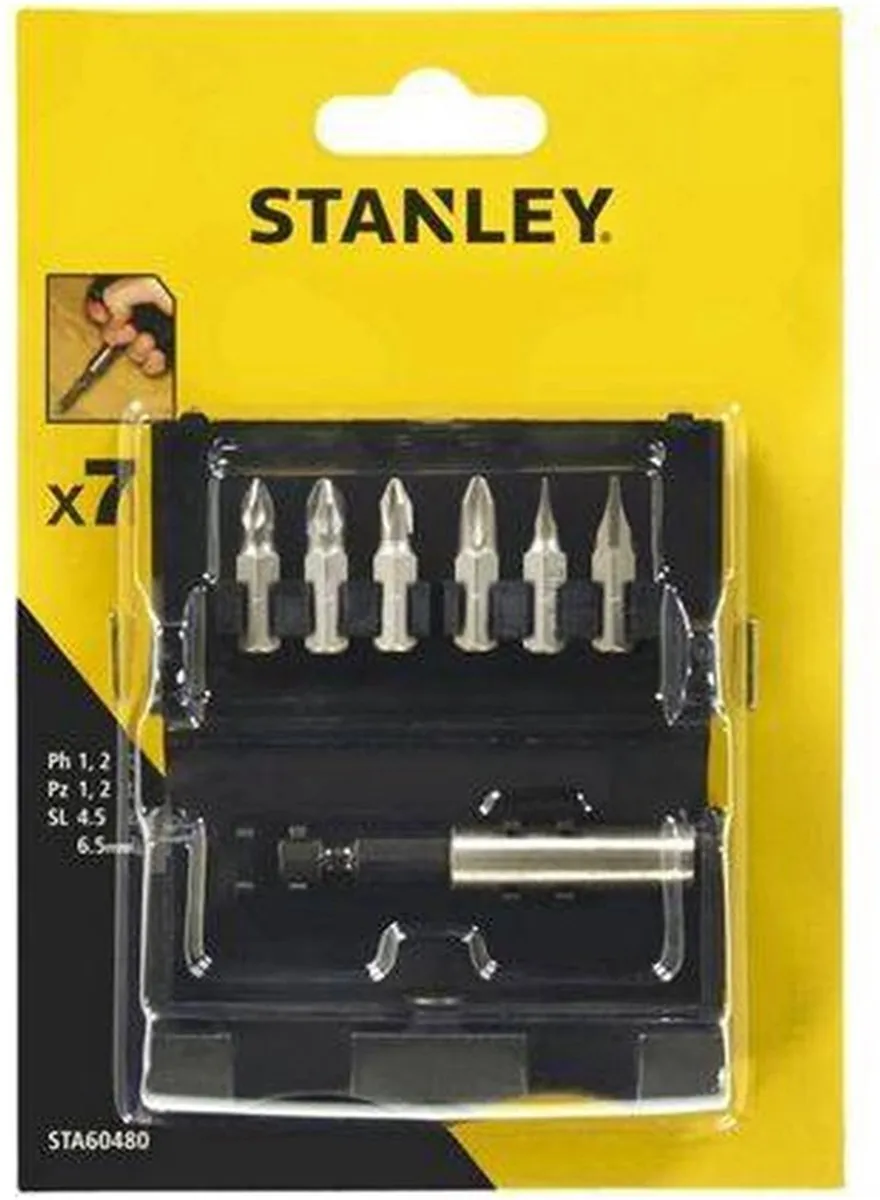 Stanley Bitset 7-delig STA60480-XJ - Zwart