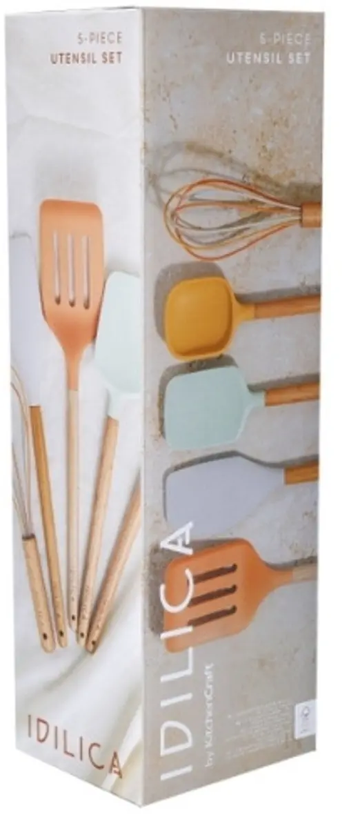 KitchenCraft Idilica Siliconen Gereedschapsset - 5 Stuks