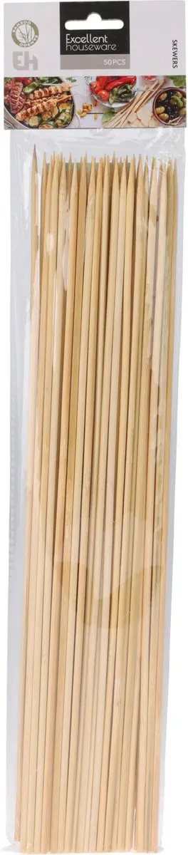 Excellent Houseware BBQ Sateprikkers Bamboe 150 Stuks - 40cm