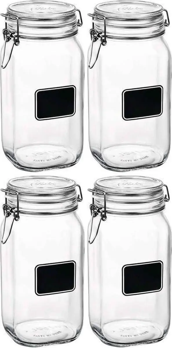 Bormioli Rocco Weckpotten 1,5L - 4 Stuks