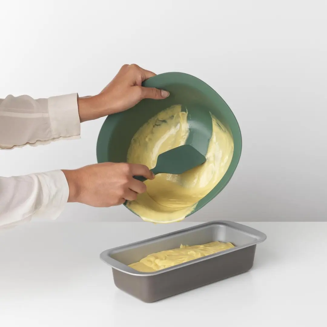 Brabantia Tasty+ Siliconen Spatel plus Schraper - Fir Green